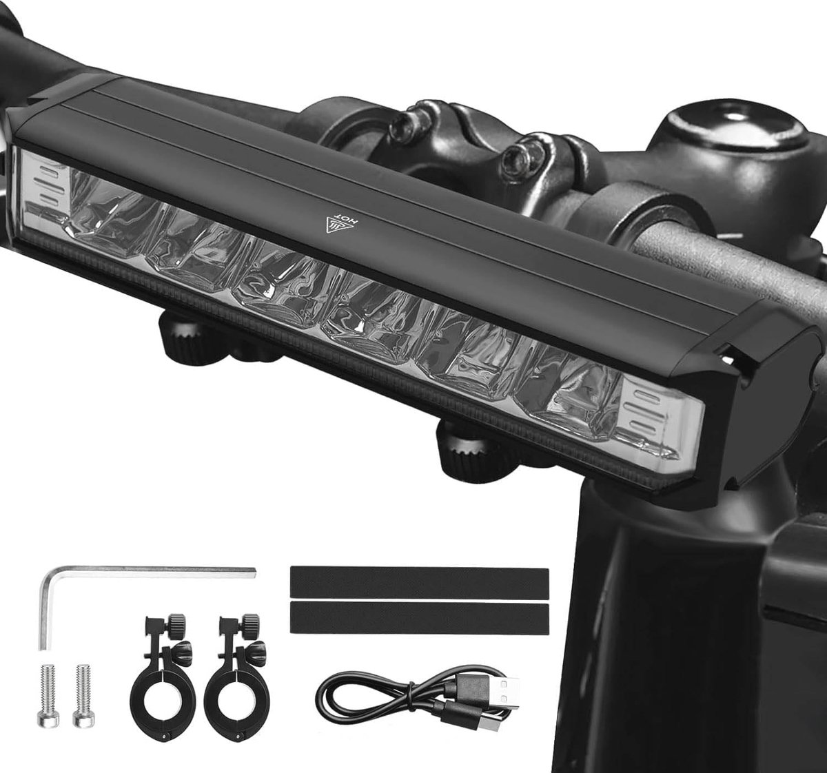 1400 Lumen LED Fietslamp - Oplaadbare Fietsverlichting met IPX5 Waterdicht Ontwerp