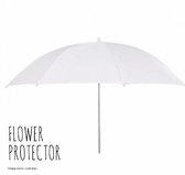 Flower Protector- wit- 65 cm-Bloem- Plantenbak parasol- Bloemen zon beschermer-Bloempot parasol-Charme Bijoux