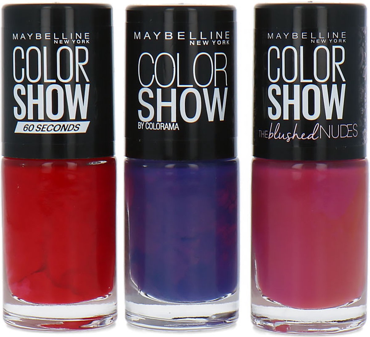 Goedkoopste Maybelline Color Show Set 1A Nagellak - 3 x 7 ml