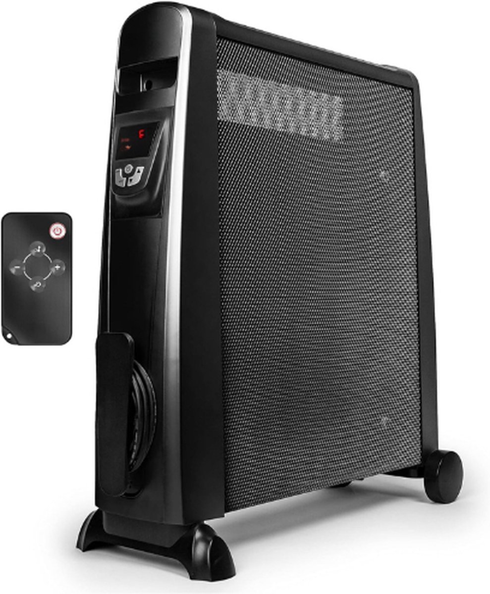 HV102 Elektrische Radiator Met Mica Panelen - 1500 W - LCD-Display En Afstandsbediening Voor Temperatuurregeling - 2 Standen - Milieuvriendelijke Verwarming In 1 Minuut