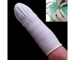 New Age Devi - Latex vingercondooms - 100 stuks - wit - vingerbeschermer voor hygine en bescherming
