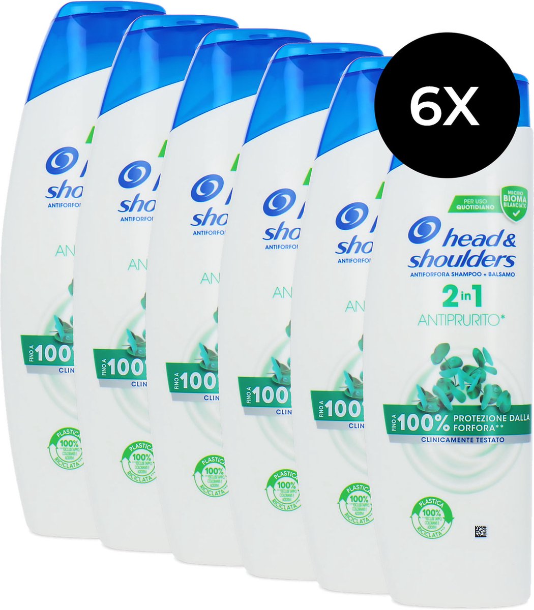 Head & Shoulders 2in1 Shampoo & Conditioner Anti-Itch - 6 x 225 ml