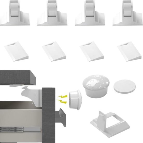 Blokkeer USB Toegang LINDY USB-Poort Slot (4 Stuks Met Sleutel) - Beveilig Je Computer Tegen Ongewenste USB-Apparaten, Code Blauw Kantoor Beveiliging Slot