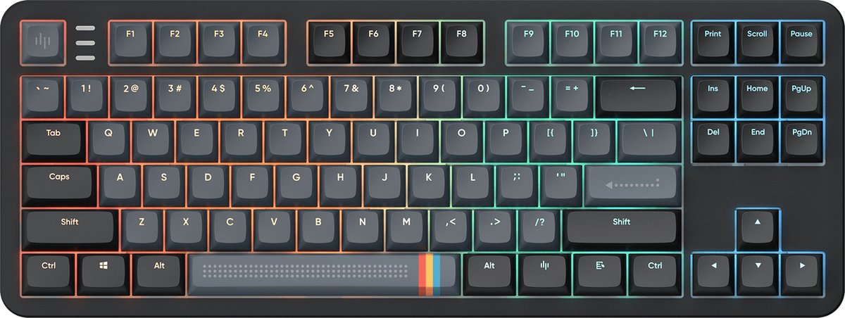 Dark Project - ALU Midnight 75% Mechanisch Gaming Toetsenbord - Aluminiumlegering - RGB-verlichting- Hot Swap - 82 Keys - English ANSI thumbnail 3