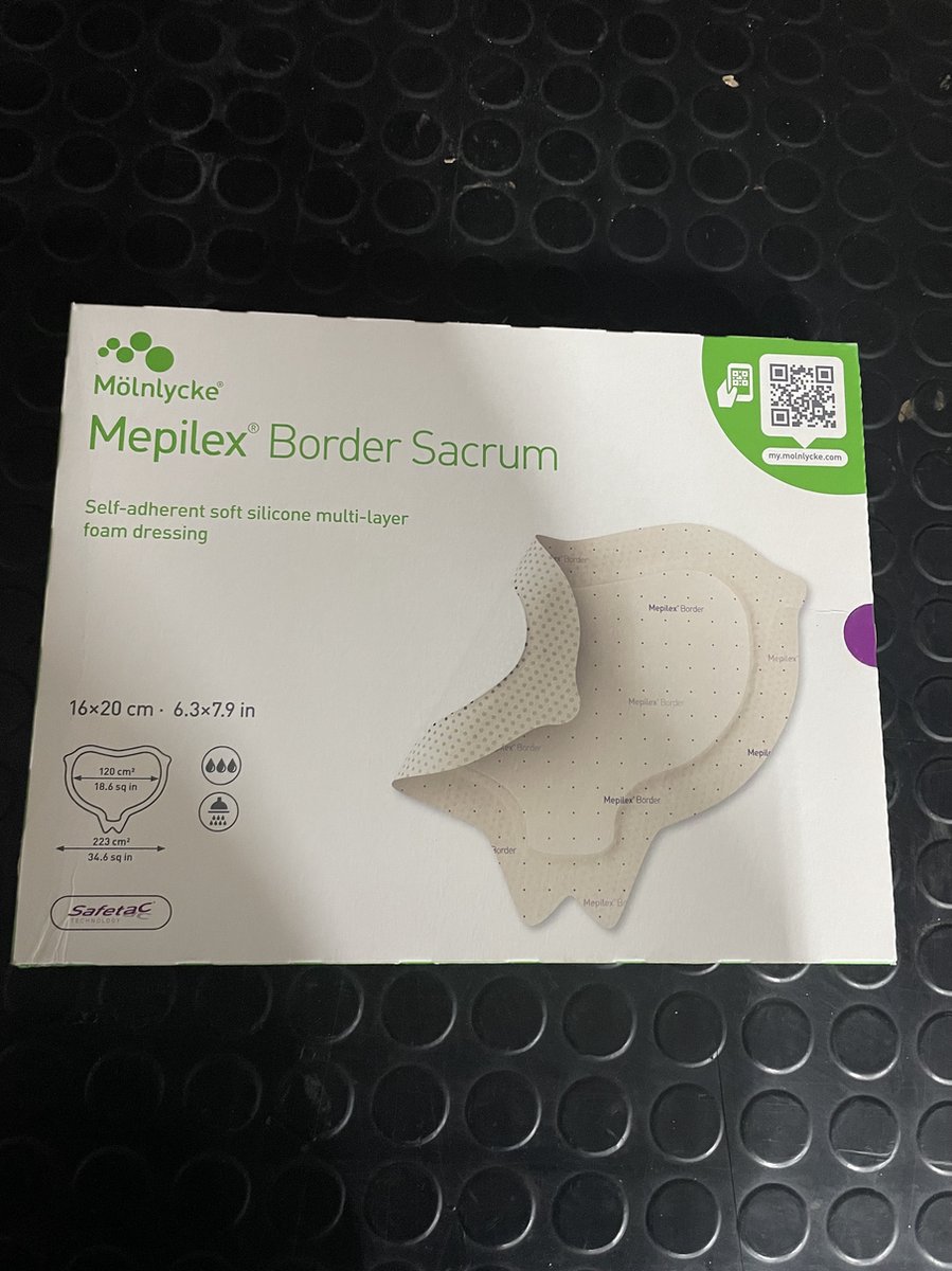 Goedkoopste Mölnlycke - MEPILEX - BORDER SACRUM - 16X20 CM - STERIL - 5 stuks in een doos