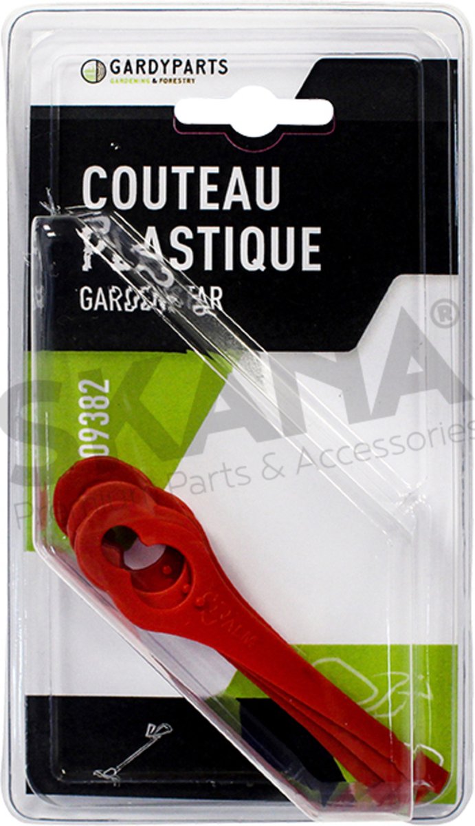 GardyParts - Set van 5 - kunstofmessen voor trimmer - 20V GARDENSTAR 455984