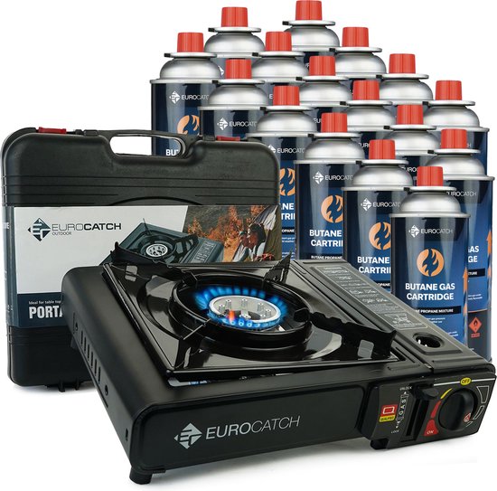 Cuisinière à gaz de camping pliable portable - PRUMYA - 2600 W
