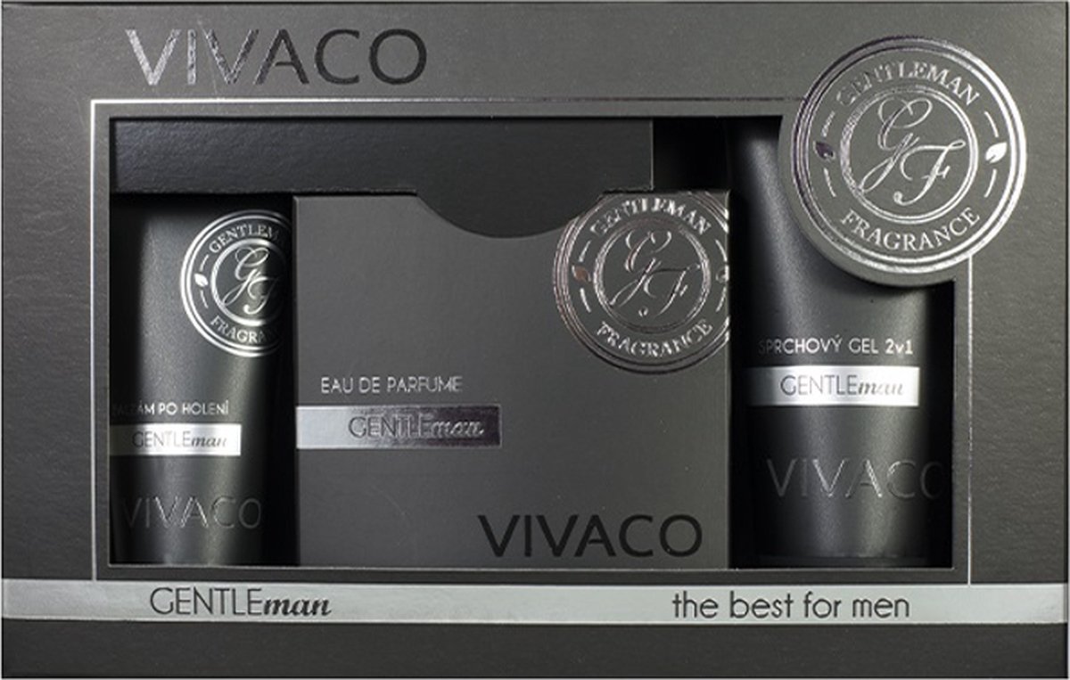 Luxe gift box GENTLEMAN – Black Edition - parfum, aftershave balsem en douchegel