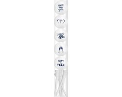 Golfballen Gift 5 Golfballen Happy New Year Set Inclusief Tees