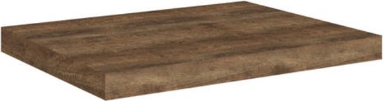 Modulo Pico Wastafelblad Met Waskom | 41 Cm Hoogglans Zwart Mat Wit Keramiek 103435