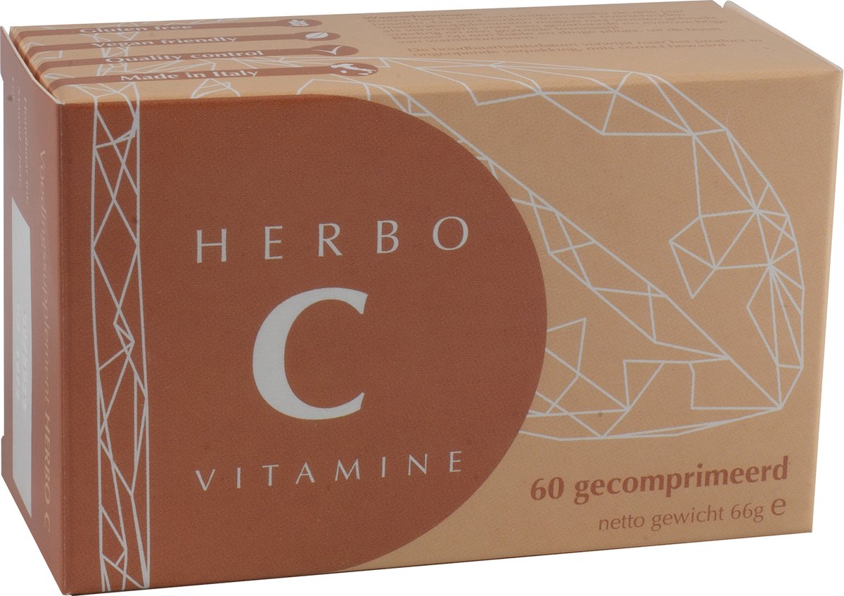 Goedkoopste Herbo C - Vitamine C supplement - 60 gecomprimeerd - 66 gr per stuk