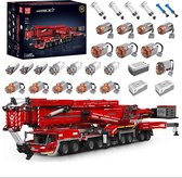 Comnox - Mould King - LTM 11200 Kraan Vrachtwagen Bouwset - 8506 Stuks - Technisch Speelgoed - Rood