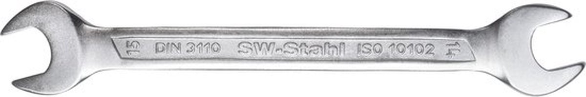 SW-Stahl 00114L dubbele steeksleutel SW 24 en 27 mm I steeksleutel I steeksleutel I dubbele steeksleutel 24x27 mm I steeksleutel