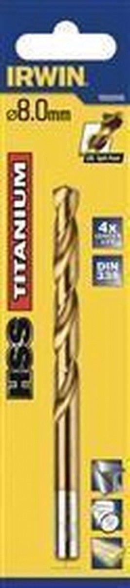 Irwin HSS Metaalboor 135° Titanium 4.5MM - 10502585