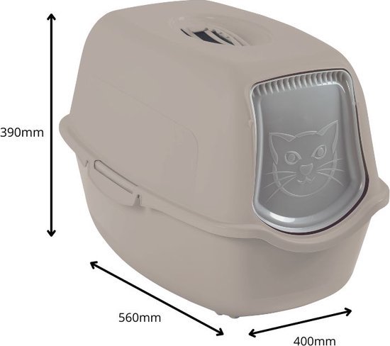 Rotho Mypet Kattenbak Eco Bailey 56x40x39 cm - Kattentoilet - Beige&Beige