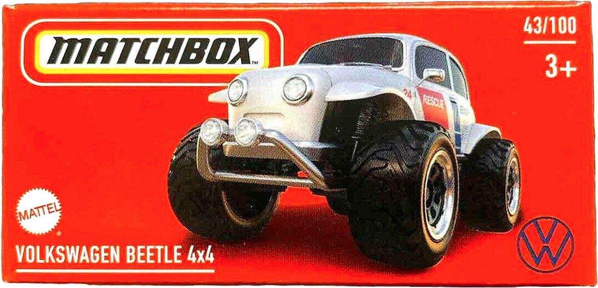 VOLKSWAGEN BEETLE 4x4 43/100 MATCHBOX 1:64 POWER GRABS MBX