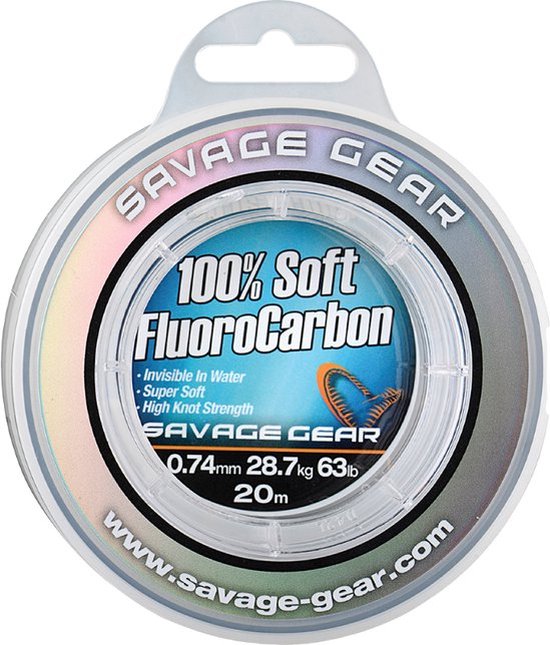 Savage Gear 100% Soft Fluorocarbon - 15m 1.00mm Clear van Savage Gear — afbeelding 2