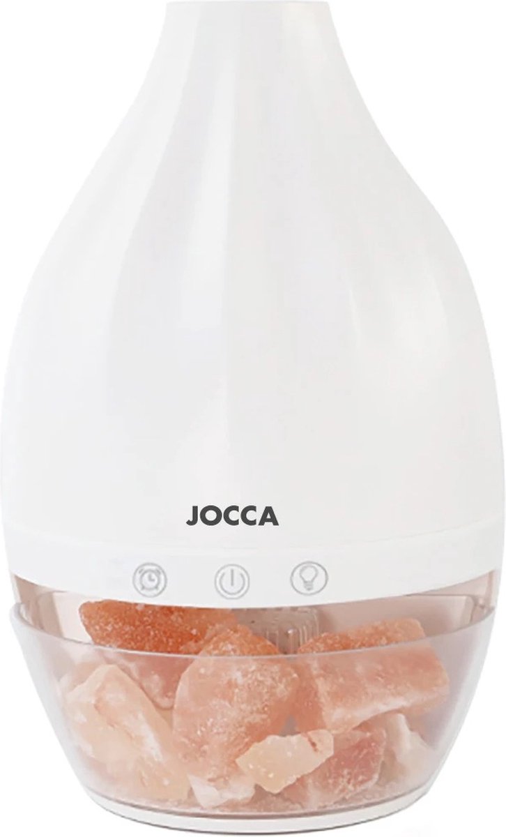 Goedkoopste Mygroot - 2-in-1 luchtbevochtiger - Etherische oliën - Natuurlijke Himalaya zoutlamp - Ultrasone etherische olie diffuser - Automatische uitschakelfunctie - 150 ml - Wit.