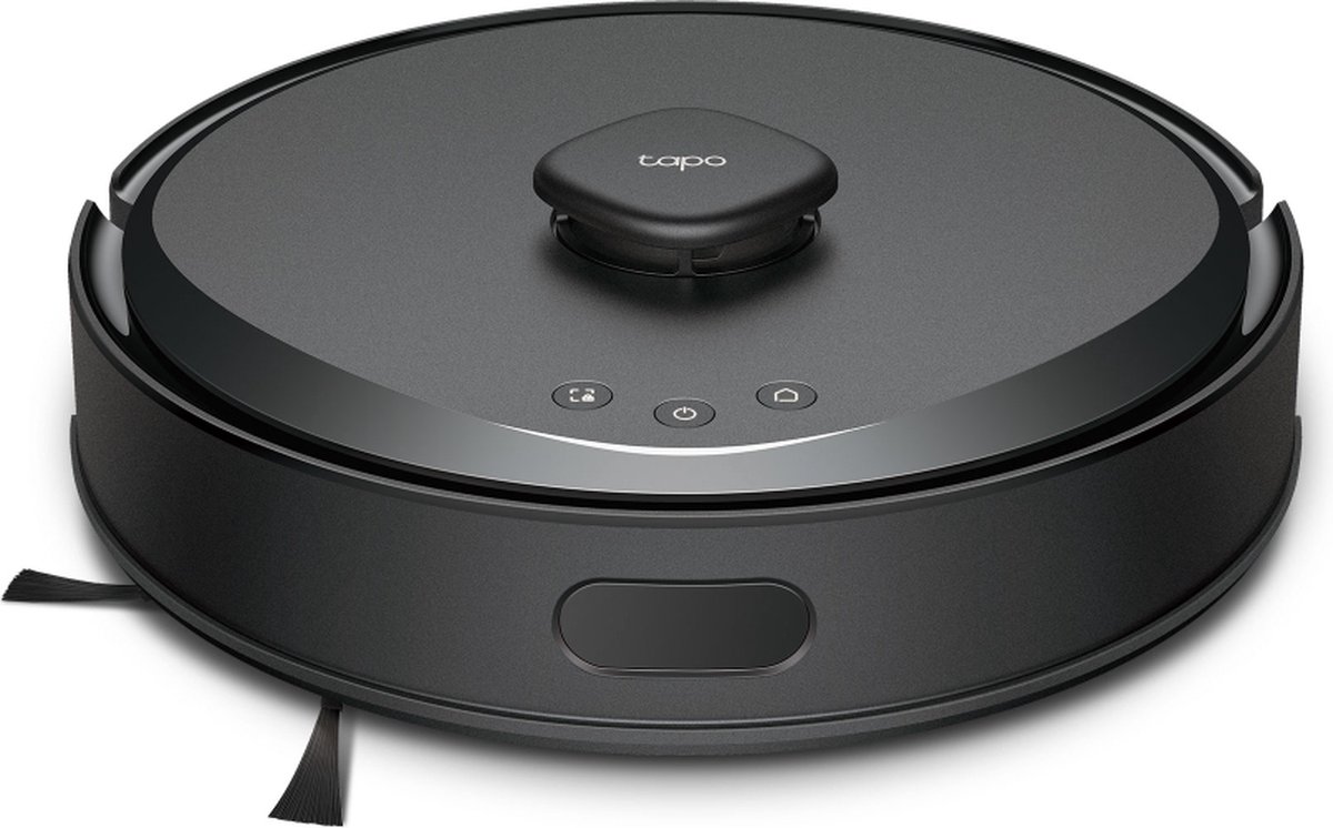 Tapo RV30 Max Robotstofzuiger met dweilfunctie - 5300 Pa Hyperzuigkracht - LiDAR+IMU Dual-navigatie - Vacuüm & Dweil met Tapo IQ+ Smart Cleaning- Zwart