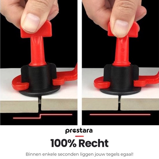 Gakago Tegelhulpset Gakago Tegelnivelleersysteem Set – 300-delige Set Met 2 Mm Spieën, Voor Tegels Van 3-18 Mm Dik, Inclusief Beschermringen Mini Magna Tiles
