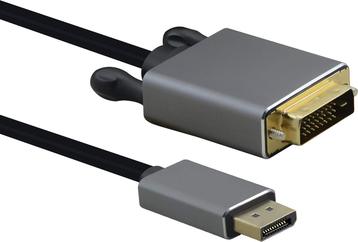 Anschlusskabel, DisplayPort Stecker/DVI Stecker, PREMIUM, 3,0m, schwarz