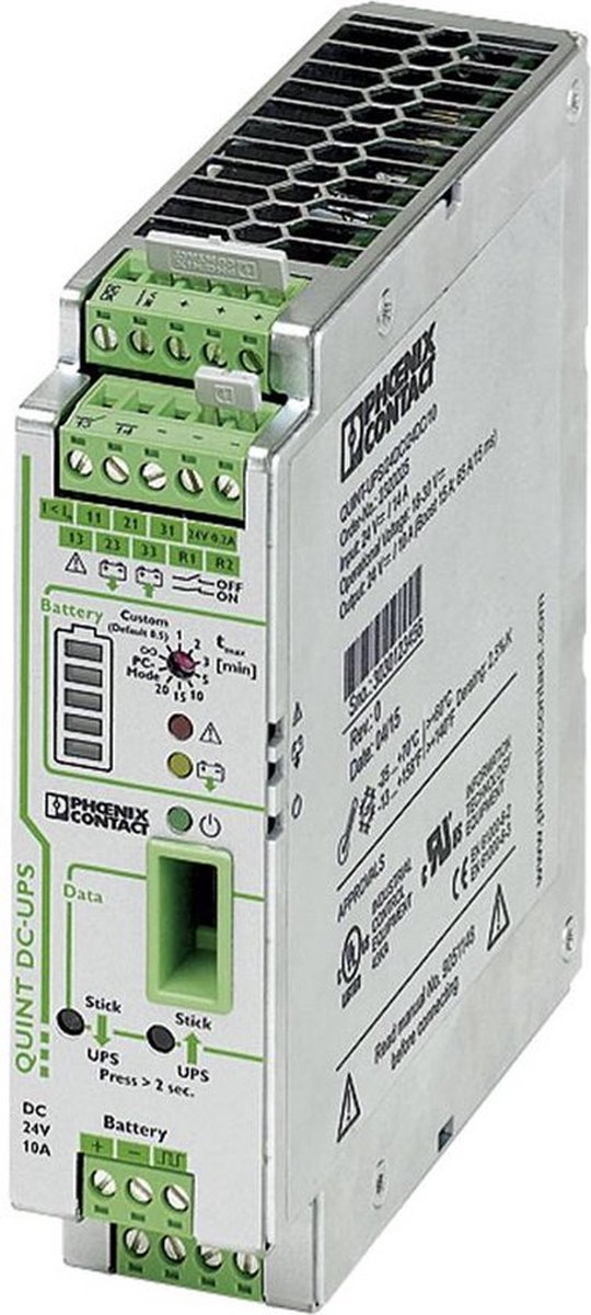 Phoenix Contact QUINT-UPS/ 24DC/ 24DC/10 DIN-rail UPS
