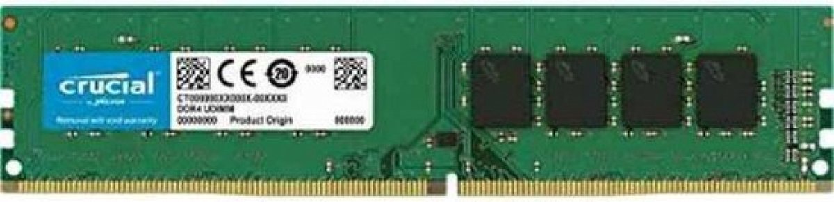 Crucial - RAM-geheugen - CT8G4DFS824A - 4GB - DDR4 - DIMM - 2400MHz - 1 x 4 GB