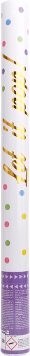 Amscan Confetti Shooter - Party Popper - Confetti Kanon - 60 Cm - Gekleurde Confetti - Papier Confetti