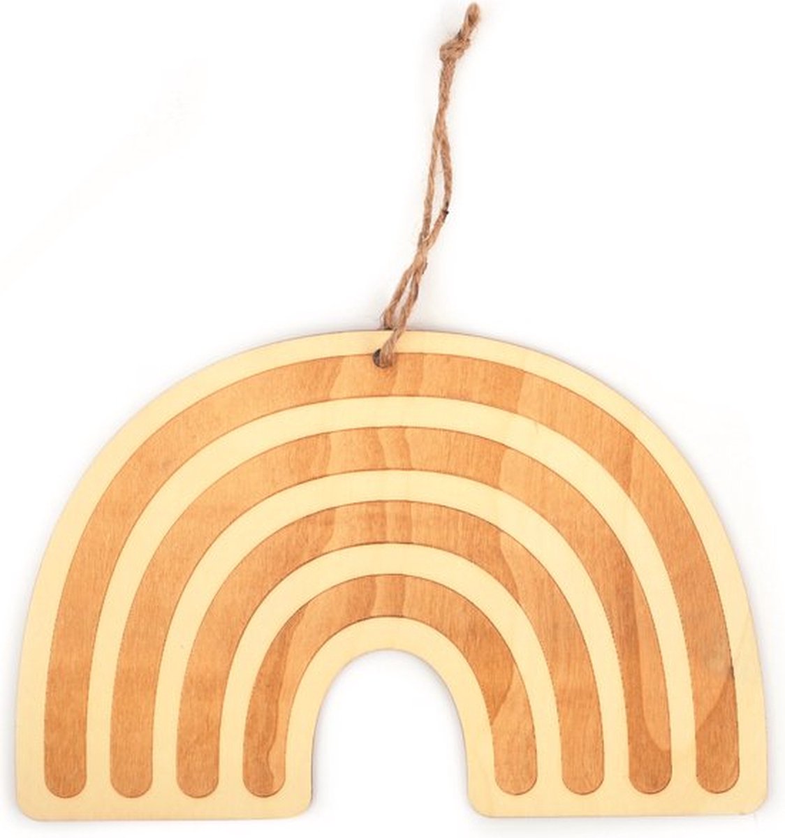 Graine Creative houten regenboog decoratie 25x16 cm DIY hanger.
