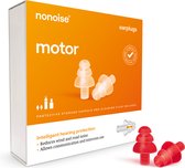Nonoise Motor - Motor Oordoppen - Voorkomt gehoorschade tijdens motorrijden - Oordoppen tegen windgeruis - Intercom en omgeving blijven kristalhelder - SNR (24dB) - 1 paar - Rood