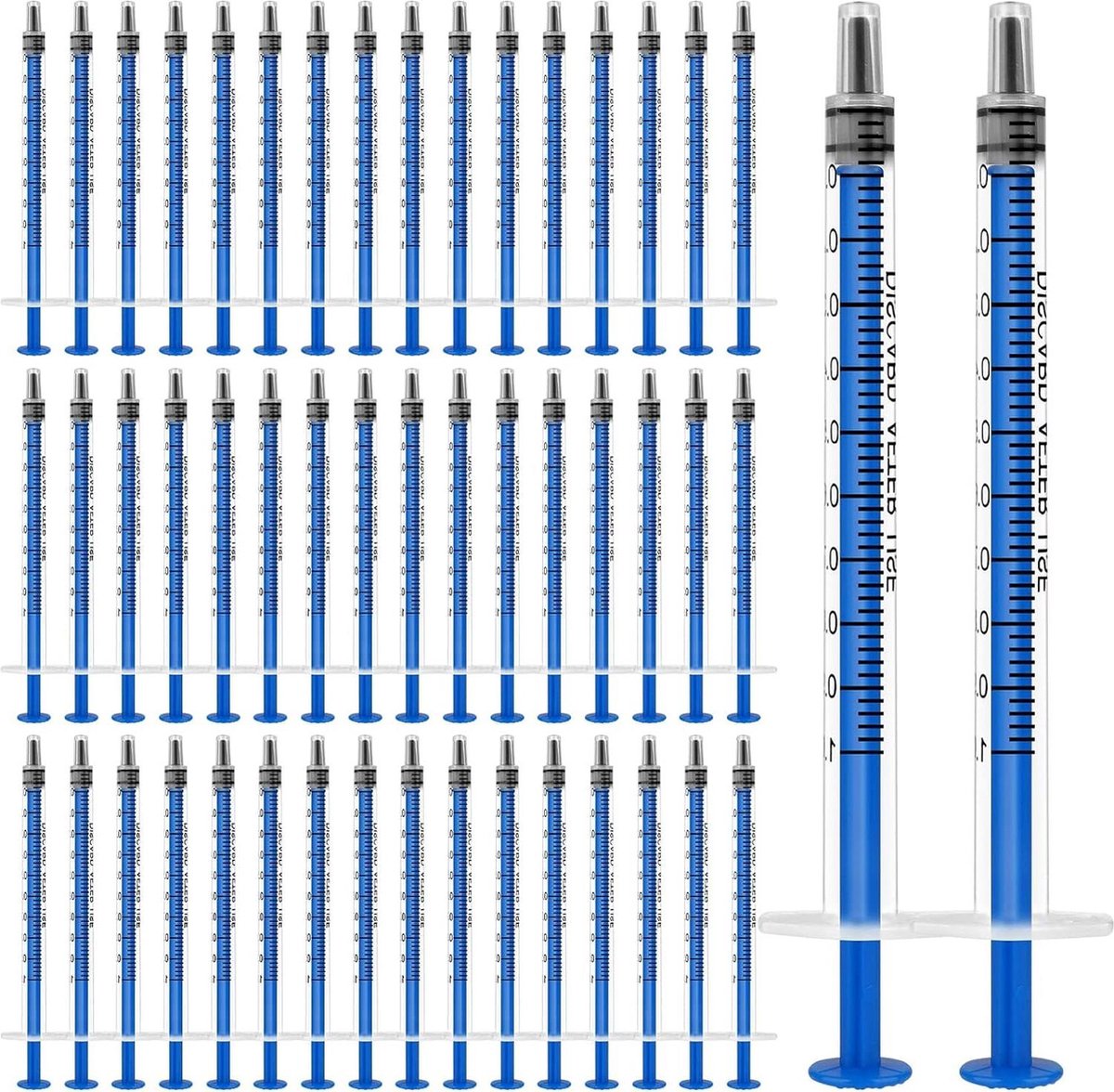 Pack of 50 Disposable 1ml Plastic Feeding Syringes - Small Pets - Engine Oil or Brake Fluid - Non-Medical Use