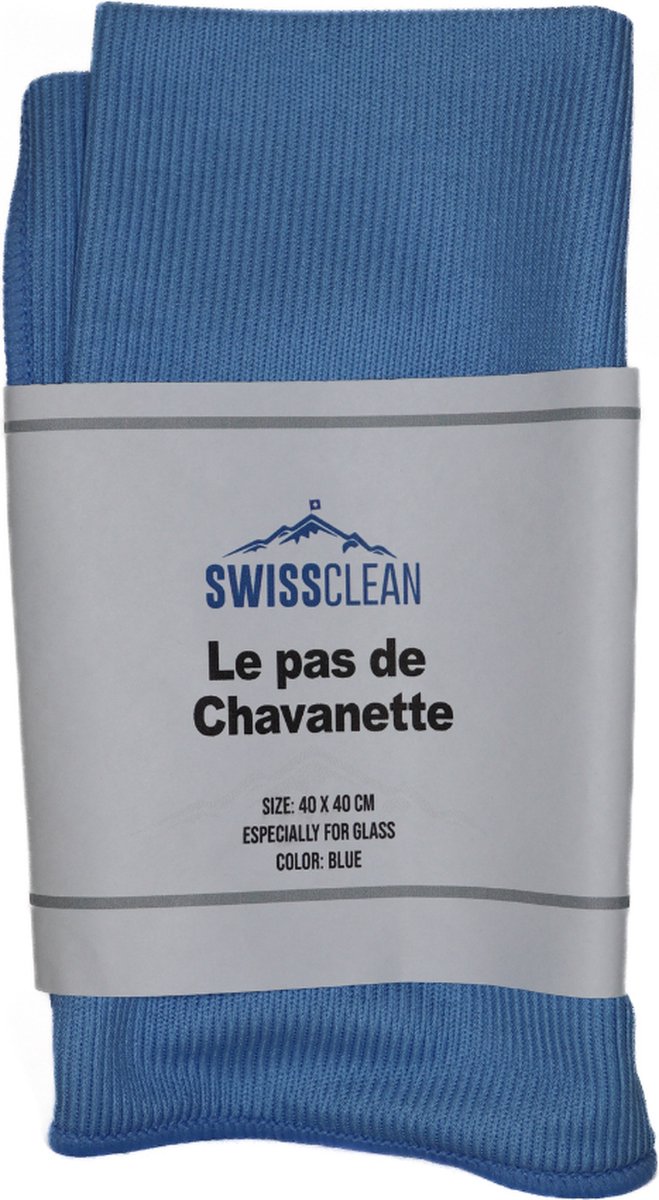 Goedkoopste Swiss Clean | Le pas de Chavanette | Professionele Microvezel doek voor ramen 40x40 CM | Blauw | Doek voor ramen, spiegels en chroom | Exterior en Interior clean | Auto wassen | Reinigen auto | Cleaning | Auto wassen | Car cleaning
