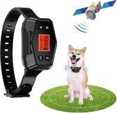 Honden Onzichtbare GPS omheiningssysteem - GPS Tracker Hond - GEEN Internet of Mobile -Trainingshalsband- trainingsset - vanaf 10KG - Opvoedingshalsband voor middelgrote & Grote Honden - Waterdicht - Oplaadbaar - Schok & Vibratie & Audio