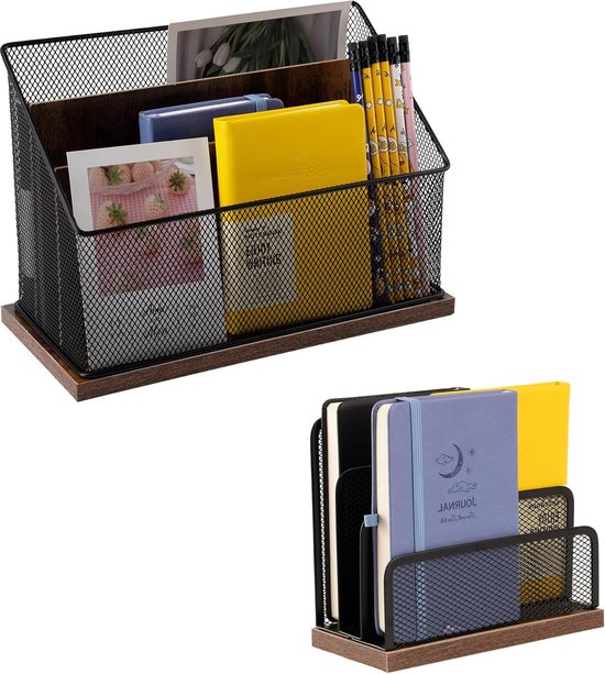 Industriële 3-laags Ladderplank - Boekenrek & Opbergrek Met Metalen Frame - Rustiek
