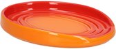 Le Creuset - Porte Cuillère Ovale - Rouge Orange - Faïence