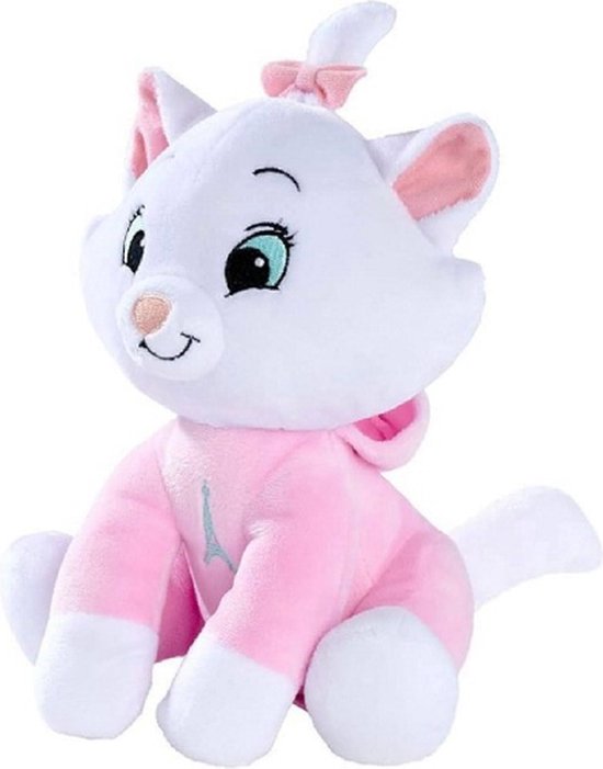 Marie (Roze) Disney De Aristokatten Pluche Knuffel 25 cm - Speelgoed knuffels voor kinderen meisjes - Disney Plush Toy - Kat Cat Kitten