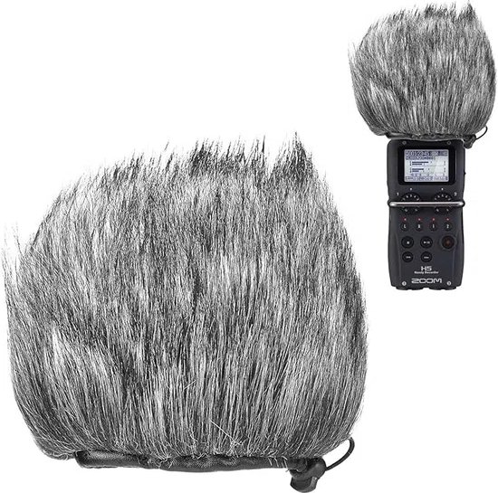 The Lord of the Tools Microfoonbontafdekking, compatibel met Zoom H2N/H4N mobiele telefoon recorder, bontmicrofoon, windscherm The Lord of the Tools Microfoonbontafdekking, compatibel met Zoom H2N/H4N mobiele telefoon recorder, bontmicrofoon, windscherm