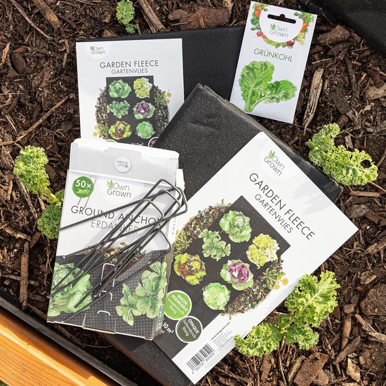 Hinrichs Onkruidvlies 50m - Tuinvlies tegen Onkruid - Onkruidfolie voor Tuin 50g/m² - Mulchvlies - Onkruidfolie waterdoorlatend - Bescherming tegen Mollen - Onkruidbeschermingsfolie