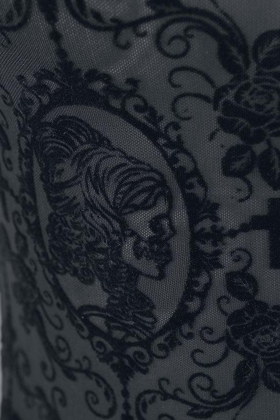 Blouse Banned -L- Regardant la Dentelle Noir