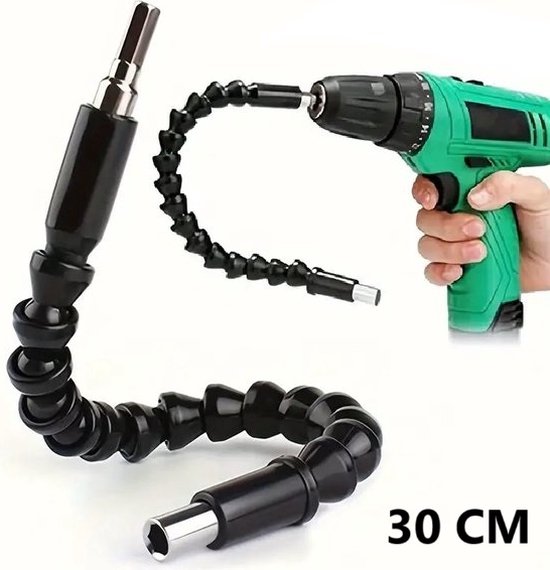 Flexibele Boor Opzetstuk I Bit Houder I Bithouder I Bithouder Magnetisch 1/4 Elektrische Boor Schroefmachine I 295 MM