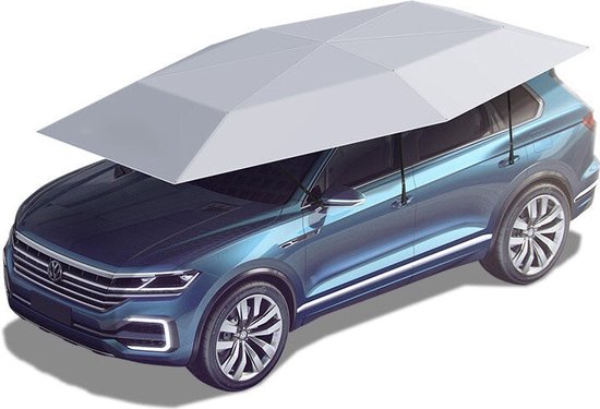 Auto Parasol Paraplu – 4.2M, zilver, automatisch Beschermt tegen regen, zon, hars, bladeren. Waterdicht, UV-bestendig, eenvoudig opvouwbaar. Snelle installatie, universele maat, beschermt voorruit en interieur, Lichtgewicht, makkelijk op te bergen.