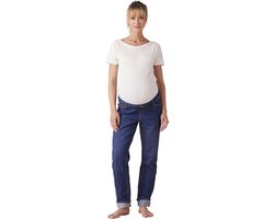 Mom jeans voor zwangere vrouwen met afneembare band ENVIE DE FRAISE donkerblauw