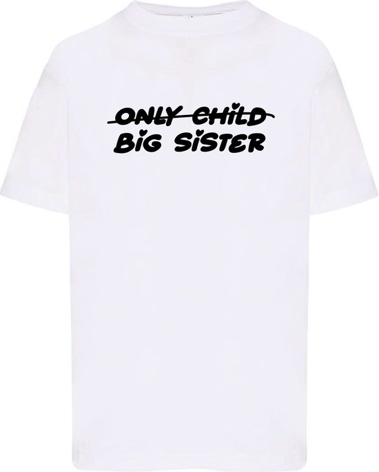 Kids - T- Shirts - Grande sœur - Wit - 50
