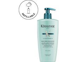 Kérastase Résistance - Bain Force Architecte Shampoo Refill – Herstelt en Versterkt Beschadigd Haar - Navulling 500 ml