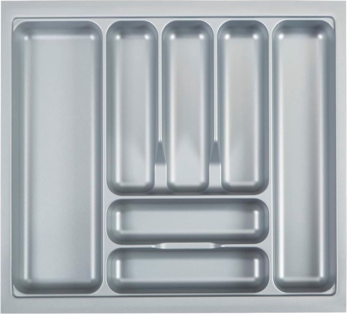 White-Label® Bestekbak 47 Diep - Lade Organizer - Besteklade - Zilver