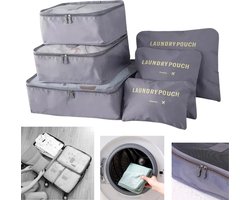Packing Cubes Set – 6-delig – Reistas Organizers – Ruimtebesparende Bagage Inpakzakken – Duurzaam Oxford Doek – Kleding Organizers voor Reizen en Vakantie
