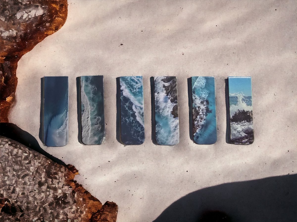 AliRose - Magnetische Bladwijzer - Boeken - Books - Lezen - Reading - TikTok - Multi-oceaanpatronen - 12 Stuks