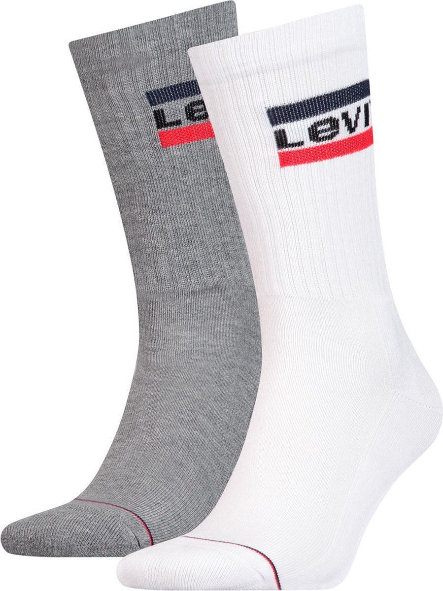 Levi’s Regular Cut Sprtwr Logo 2-Pack Wit