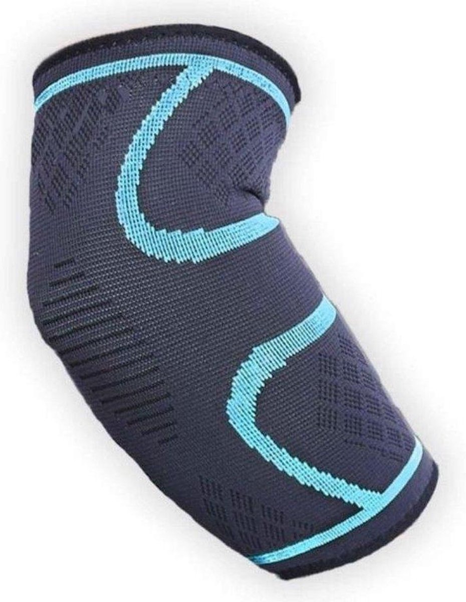 New Age Devi - Elleboogbrace - Ondersteuning voor de elleboog - Bescherming voor de elleboog - Blauwe elleboog sleeve voor tennis en meer