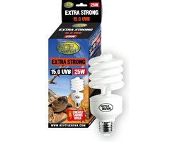 Terrarium lamp - Terrariumverlichting - 25Watt 15.0 - UVB Extra Strong (E27 fitting)